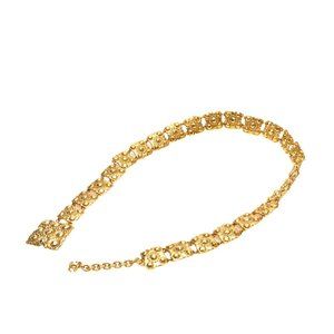 CHANEL Vintage Gold Logo Belt